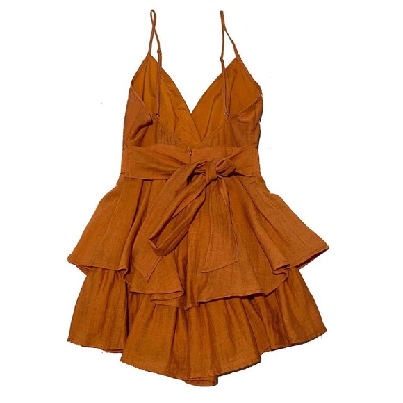 Burnt Orange Romper - Picture 2 of 7